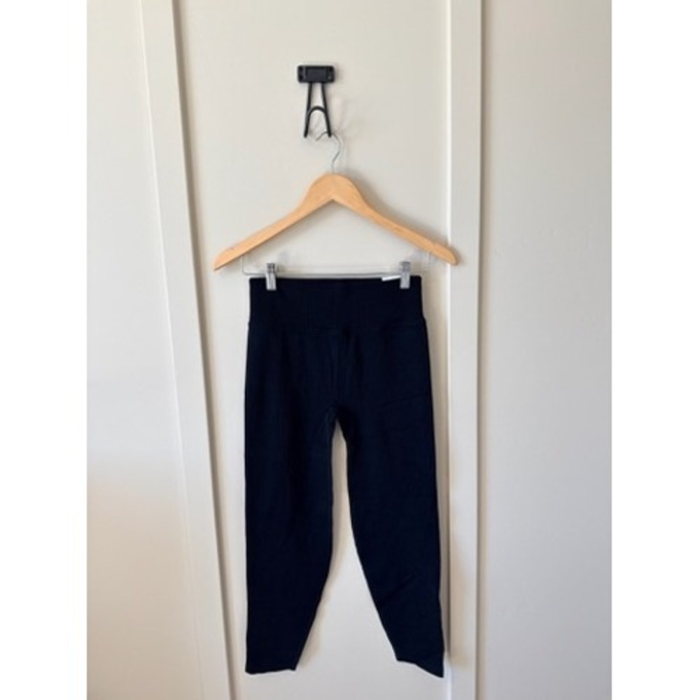 Victoria's Secret PINK Softest Seamless Leggings Black Ribbed High‎ Rise Medium